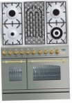 ILVE PDN-90B-MP Stainless-Steel Fornuis, type oven: elektrisch, type kookplaat: gecombineerde