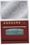 ILVE PNI-90-MP Red Σόμπα κουζίνα, τύπος φούρνου: ηλεκτρικός, είδος των εστιών: ηλεκτρικός