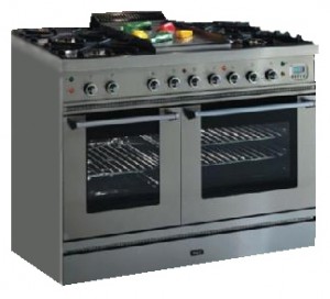 Characteristics Kitchen Stove ILVE PD-100BL-VG Stainless-Steel Photo