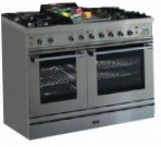 ILVE PD-100BL-VG Stainless-Steel Fornuis, type oven: gas, type kookplaat: gecombineerde
