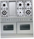 ILVE PDW-120F-VG Stainless-Steel Fornuis, type oven: gas, type kookplaat: gas