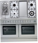 ILVE PDL-120FR-MP Stainless-Steel Fornuis, type oven: elektrisch, type kookplaat: gas