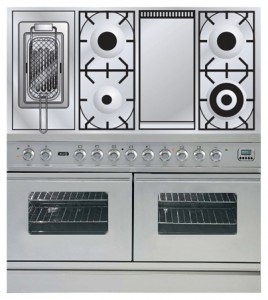 Characteristics Kitchen Stove ILVE PDW-120FR-MP Stainless-Steel Photo