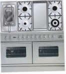 ILVE PDW-120FR-MP Stainless-Steel Kitchen Stove, type of oven: electric, type of hob: gas