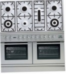 ILVE PDL-1207-VG Stainless-Steel Fornuis, type oven: gas, type kookplaat: gas