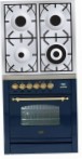 ILVE PN-70-VG Blue Kitchen Stove, type of oven: gas, type of hob: gas