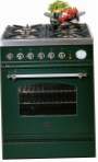 ILVE P-60N-VG Green Kitchen Stove, type of oven: gas, type of hob: gas