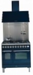 ILVE PDN-90F-VG Blue Kitchen Stove, type of oven: gas, type of hob: combined