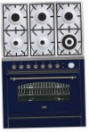 ILVE P-906N-VG Blue Kitchen Stove, type of oven: gas, type of hob: gas