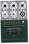 ILVE P-906N-VG Green Kitchen Stove, type of oven: gas, type of hob: gas