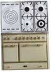 ILVE MCD-100SD-MP Antique white เตาครัว, ประเภทเตาอบ: ไฟฟ้า, ประเภทเตา: แก๊ส