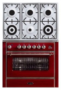 Характеристики Кухонна плита ILVE M-906D-MP Red фото