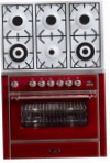 ILVE M-906D-MP Red เตาครัว, ประเภทเตาอบ: ไฟฟ้า, ประเภทเตา: แก๊ส
