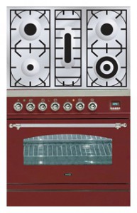 विशेषताएँ रसोई चूल्हा ILVE PN-80-VG Red तस्वीर