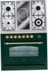 ILVE PN-90V-MP Green Kitchen Stove, type of oven: electric, type of hob: combined