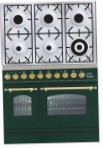 ILVE PDN-906-VG Green Kitchen Stove, type of oven: gas, type of hob: gas