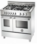 BERTAZZONI W90 5 MFE BI Кухненската Печка, тип на фурна: електрически, вид котлони: газ