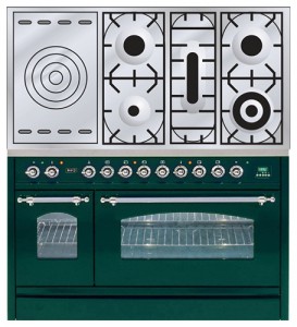 características Estufa de la cocina ILVE PN-120S-VG Green Foto