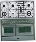 ILVE MTS-1207D-MP Stainless-Steel Kuchnia Kuchenka, Typ pieca: elektryczny, rodzaj płyty kuchennej: gaz