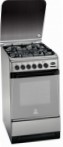 Indesit KN 3G76 SA(X) Kitchen Stove, type of oven: electric, type of hob: gas