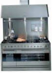 ILVE P-1207N-MP Stainless-Steel Virtuves Plīts, Cepeškrāsns tips: elektrības, no plīts tips: gāze