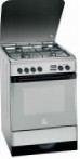 Indesit KN 6G660 SA(X) اجاق آشپزخانه, نوع فر: برقی, نوع اجاق گاز: گاز