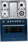 ILVE MT-90FD-MP Blue เตาครัว, ประเภทเตาอบ: ไฟฟ้า, ประเภทเตา: แก๊ส