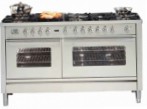 ILVE PW-150B-VG Stainless-Steel Fornuis, type oven: gas, type kookplaat: gas