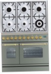 ILVE PDN-906-MP Stainless-Steel Tűzhely, típusú kemence: elektromos, típusú főzőlap: gáz