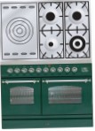 ILVE PDN-100S-VG Green Kuchnia Kuchenka, Typ pieca: gaz, rodzaj płyty kuchennej: gaz