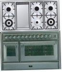 ILVE MT-120FD-MP Stainless-Steel Kuchnia Kuchenka, Typ pieca: elektryczny, rodzaj płyty kuchennej: gaz