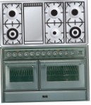 ILVE MTS-120FD-MP Stainless-Steel Kompor dapur, jenis oven: listrik, jenis hob: gas