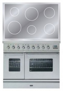 características Estufa de la cocina ILVE PDWI-100-MW Stainless-Steel Foto