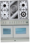 ILVE PDW-100V-VG Stainless-Steel Kitchen Stove, type of oven: gas, type of hob: combined