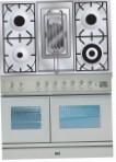 ILVE PDW-100R-MP Stainless-Steel Kitchen Stove, type of oven: electric, type of hob: gas