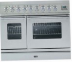ILVE PDW-90B-MP Stainless-Steel 厨房炉灶, 烘箱类型: 电动, 滚刀式: 气体