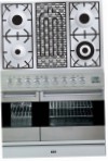 ILVE PDF-90B-VG Stainless-Steel Kitchen Stove, type of oven: gas, type of hob: gas
