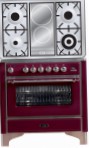 ILVE M-90ID-E3 Red Kitchen Stove, type of oven: electric, type of hob: combined