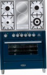 ILVE MT-90ID-E3 Blue Kitchen Stove, type of oven: electric, type of hob: combined