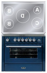 características Estufa de la cocina ILVE MTI-90-MP Blue Foto
