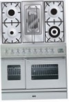 ILVE PDW-90R-MP Stainless-Steel Kitchen Stove, type of oven: electric, type of hob: gas