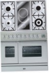 ILVE PDW-90V-VG Stainless-Steel Kitchen Stove, type of oven: gas, type of hob: combined