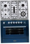 ILVE MT-90PD-VG Blue Virtuves Plīts, Cepeškrāsns tips: gāze, no plīts tips: gāze
