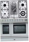 ILVE PDL-90R-MP Stainless-Steel Virtuves Plīts, Cepeškrāsns tips: elektrības, no plīts tips: gāze