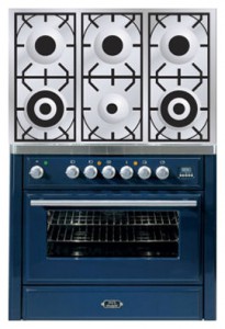 特点 厨房炉灶 ILVE MT-906D-VG Blue 照片