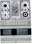 ILVE PDF-100R-MP Stainless-Steel Soba bucătărie, tipul de cuptor: electric, Tip de plită: gaz