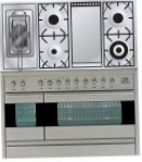 ILVE PF-120FR-MP Stainless-Steel Virtuvės viryklė, tipo orkaitės: elektros, tipo kaitlentės: dujos