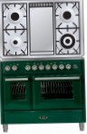 ILVE MTD-100FD-E3 Green Kitchen Stove, type of oven: electric, type of hob: gas