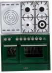 ILVE MTD-100SD-E3 Green Kitchen Stove, type of oven: electric, type of hob: gas