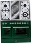 ILVE MTD-100VD-E3 Green Kitchen Stove, type of oven: electric, type of hob: combined